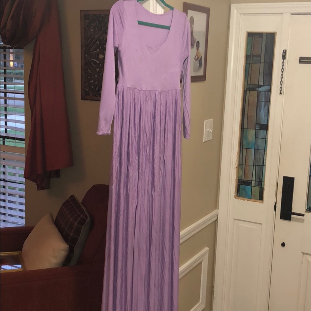 Light purple maternity dress